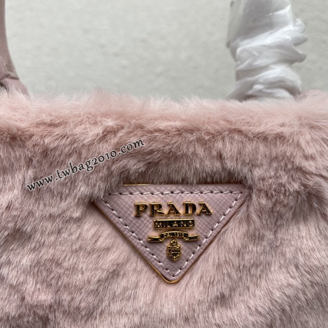 Prada專櫃新款山羊毛桶包 1BA373 普拉達Prada Panier桶包手袋 csp1526